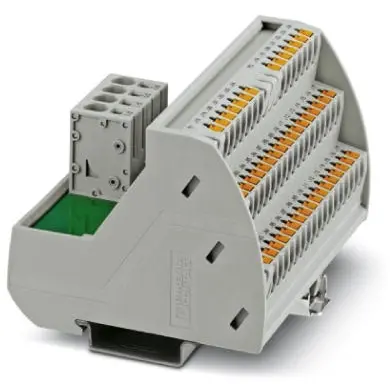 Potential distributor, push-in connection, 0.25-0.6 mm², 2 pole, 30 A, gray, 2903800 - 1