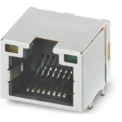 Panel socket, RJ45, 8 pole, 8P8C, solder connection, through hole, 1149867