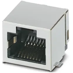 Panel socket, RJ45, 8 pole, 8P8C, solder connection, SMD, 1149882