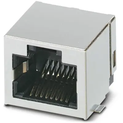 Panel socket, RJ45, 8 pole, 8P8C, solder connection, SMD, 1149882 - 1