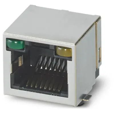 Panel socket, RJ45, 8 pole, 8P8C, solder connection, SMD, 1149873 - 1