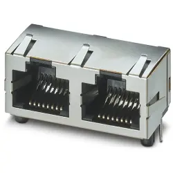 Panel socket, RJ45, 8 pole, 8P8C, solder connection, through hole, 1149858