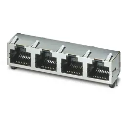 Panel socket, RJ45, 8 pole, 8P8C, solder connection, through hole, 1149851