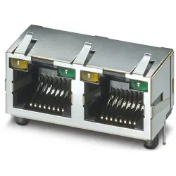 Panel socket, RJ45, 8 pole, 8P8C, solder connection, through hole, 1149854