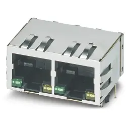 Panel socket, RJ45, 8 pole, 8P8C, solder connection, through hole, 1149852