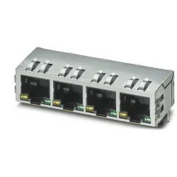 Panel socket, RJ45, 8 pole, 8P8C, solder connection, through hole, 1149616