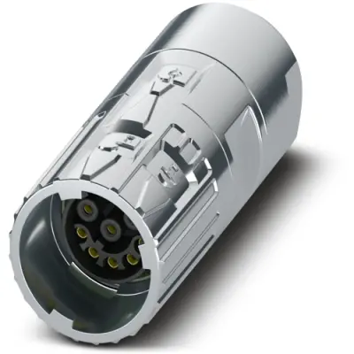 Jack, M17, 8 pole, crimp connection, ONECLICK quick locking system, straight, 1629011 - 1