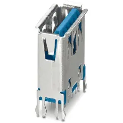 USB-A socket, 9 pole, USB 3.0, solder connection, 1332638