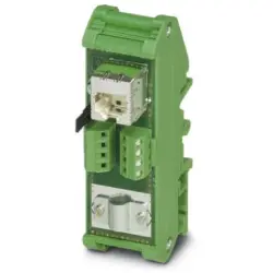 Patch panel, RJ45 socket, (W x H x D) 29 x 90 x 53 mm, green, 2901643
