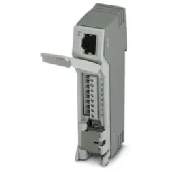 Patch panel, RJ45 socket, (W x H x D) 23.8 x 101.3 x 50 mm, gray, 2703016