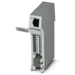 Patch panel, RJ45 socket, (W x H x D) 23.8 x 101.3 x 86 mm, gray, 2703021