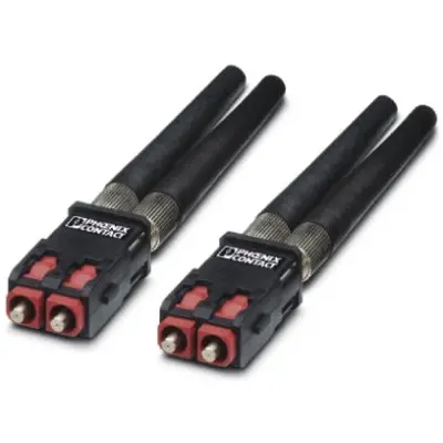FO plug, SC-RJ, PCF, black, 2313546 - 1