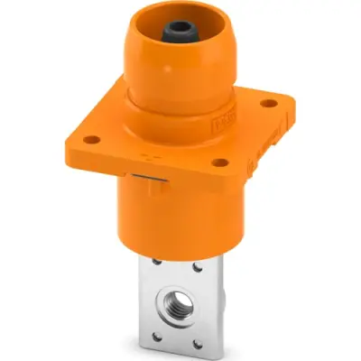 Connector, orange, 1500 VDC/1000 VAC, 200 A, 1571283 - 1