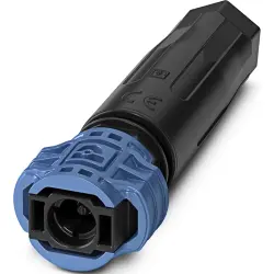 Connector, blue/black, 1500 VDC, 35 A, 2.5-6.0 mm², cable Ø 5 to 8 mm, 1231075