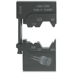 Crimping die, CRIMPFOX for coaxial connectors, 1212749