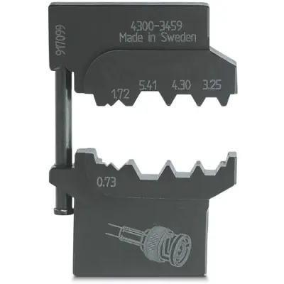 Crimping die, CRIMPFOX for coaxial connectors, 1212750 - 1