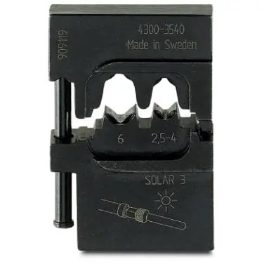 Crimping die, CRIMPFOX for solar connectors, 2.5-6.0 mm², 1212471 - 1