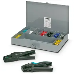 Wire end ferrules kit, with 1x crimping pliers and 1x wire stripper, 3602 pieces, 1202072