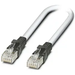 Patch cable, RJ45 plug, straight to RJ45 plug, straight, Cat 5, SF/UTP, LSFROH, 5 m, white, 2832580