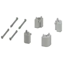 Height adapter, PC, (W x H x D) 16.1 x 16.1 x 25 mm, light gray, 2203399