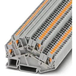 Component terminal block, push-in connection, 0.14-4.0 mm², 4 pole, 20 A, 8 kV, gray, 1026166