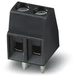 PCB terminal, 4 pole, pitch 3.81 mm, AWG 26-16, 13.5 A, screw connection, black, 1932410