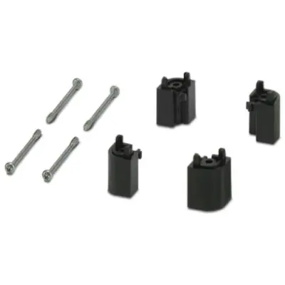 Height adapter, PC, (W x H x D) 16.1 x 16.1 x 25 mm, black, 2203400 - 1