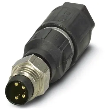Plug, M8, 4 pole, IDC connection, screw locking, straight, 1426315 - 1