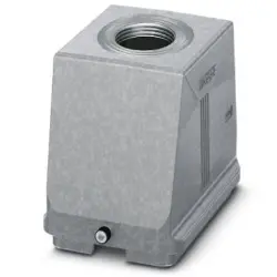 Grommet housing, size B48, die-cast aluminum, M40, straight, longitudinal bow locking, IP66/IP67, 1424855