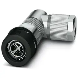 Plug, M12, 8 pole, crimp connection, push pull, angled, 1021784