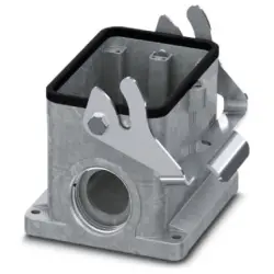 Surface mount housing, size B48, die-cast aluminum, 2 x PG36, angled, longitudinal bow locking, IP66/IP67, 1424866