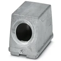 Grommet housing, size B48, die-cast aluminum, PG36, angled, longitudinal bow locking, IP66/IP67, 1424858