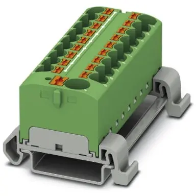 Distribution block, push-in connection, 0.2-6.0 mm², 32 A, 6 kV, yellow, 3273776 - 1