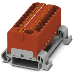 Distribution block, push-in connection, 0.2-6.0 mm², 32 A, 6 kV, red, 3273772