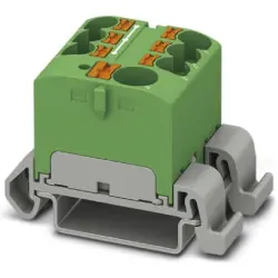 Distribution block, push-in connection, 0.2-6.0 mm², 7 pole, 32 A, 6 kV, yellow, 3273732