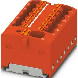 Distribution block, push-in connection, 0.34-4.0 mm², 41 A, 6 kV, red, 1046963