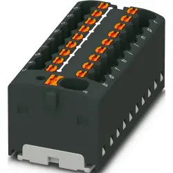 Distribution block, push-in connection, 0.34-4.0 mm², 41 A, 6 kV, black, 1047424