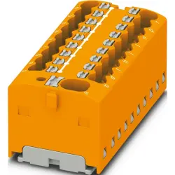 Distribution block, push-in connection, 0.34-4.0 mm², 41 A, 6 kV, orange, 1047427