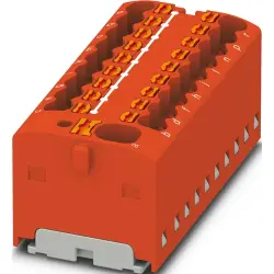 Distribution block, push-in connection, 0.34-4.0 mm², 41 A, 6 kV, red, 1047420
