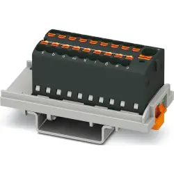 Distribution block, push-in connection, 0.34-4.0 mm², 41 A, 6 kV, black, 1047460