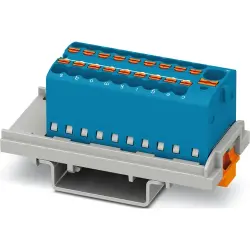 Distribution block, push-in connection, 0.34-4.0 mm², 41 A, 6 kV, blue, 1047455