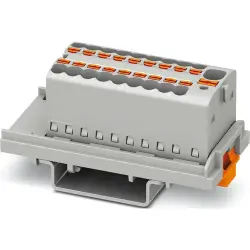 Distribution block, push-in connection, 0.34-4.0 mm², 41 A, 6 kV, gray, 1047454