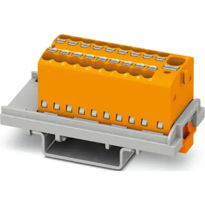 Distribution block, push-in connection, 0.34-4.0 mm², 41 A, 6 kV, orange, 1047463 - 1