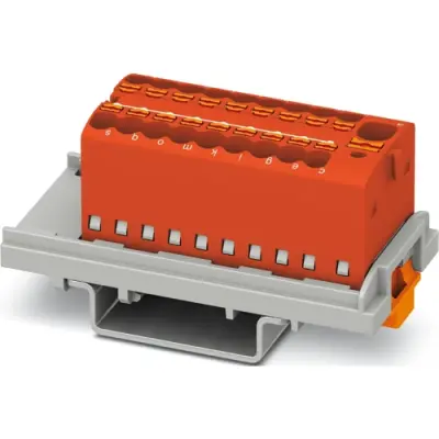 Distribution block, push-in connection, 0.34-4.0 mm², 41 A, 6 kV, red, 1047456 - 1