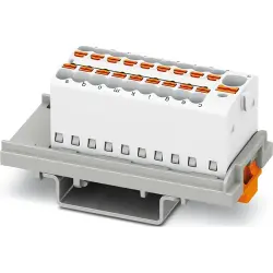 Distribution block, push-in connection, 0.34-4.0 mm², 41 A, 6 kV, white, 1047461