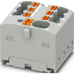 Distribution block, push-in connection, 0.34-4.0 mm², 41 A, 6 kV, gray, 1047466