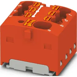 Distribution block, push-in connection, 0.34-4.0 mm², 41 A, 6 kV, red, 1047468