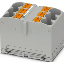 Distribution block, push-in connection, 1.0-10 mm², 57 A, 6 kV, gray, 1082387