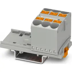 Distribution block, push-in connection, 0.5-16 mm², 57 A, 8 kV, gray, 1082403