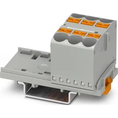 Distribution block, push-in connection, 0.5-16 mm², 57 A, 8 kV, gray, 1082403 - 1